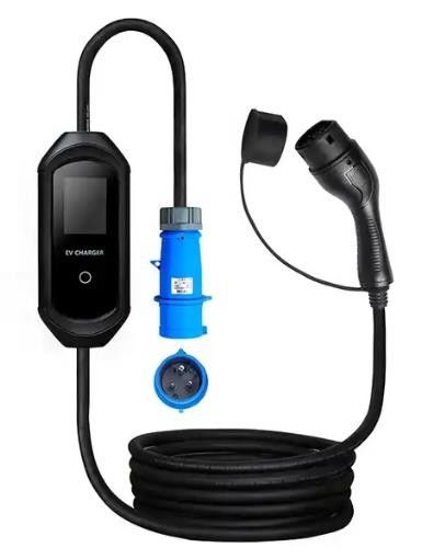 IP55 Tipo 2 Carregadores EV Portáteis 3.5KW 7KW Casa Leve Fácil Instalação