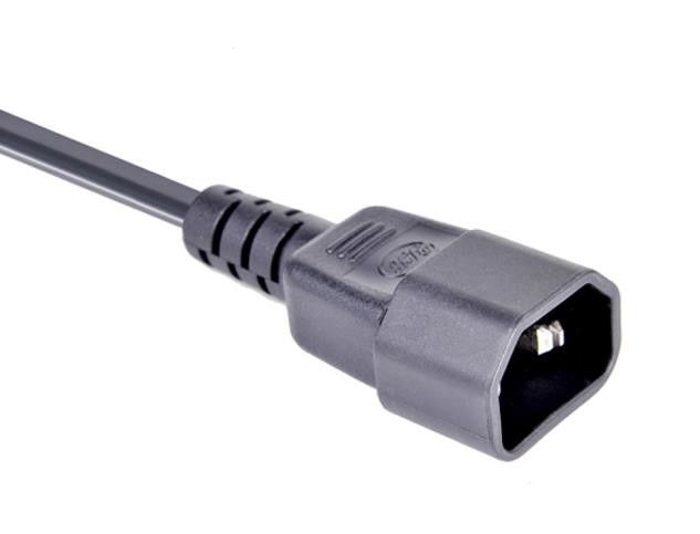 Calibre de diâmetro de fios do cabo distribuidor de corrente 18 da extensão dos núcleos da tomada 3 dos cabos três da alimentação CA de 300V Japão