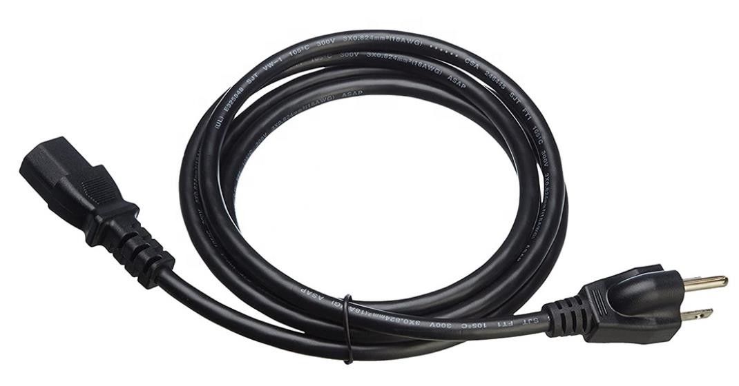 Cabos de alimentação 250V impermeável 3 Pin Computer Ac Power Cable do IEC E.U.