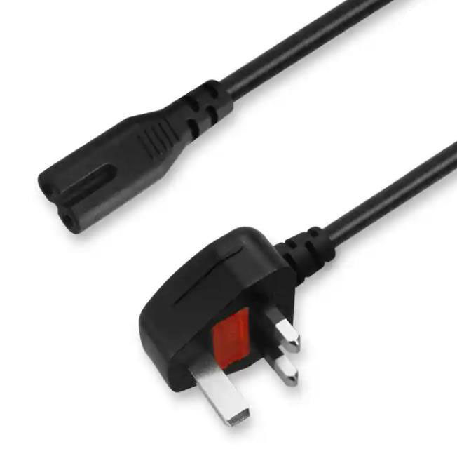 Cabos de alimentação CA BRITÂNICOS 1.5M do IEC cabo de ligação de rede elétrica de tomada de 3 dentes 5Ft