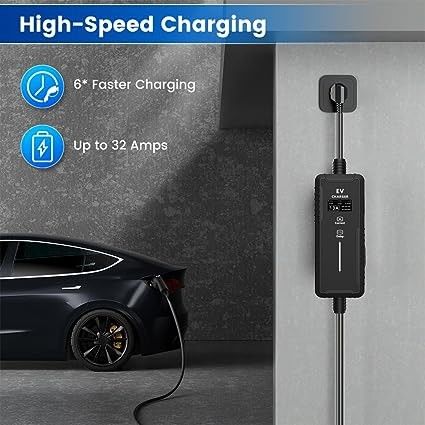 3.5KW 16A 7KW 32A Conector para aplicações domésticas Carro Carregador Elétrico Tipo 2 Ac Ev Carregador Portátil