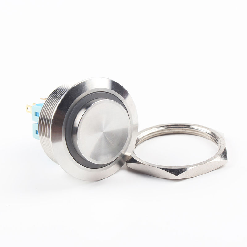 Potência fora do tipo anel iluminado LED dos interruptores de tecla do metal 30mm
