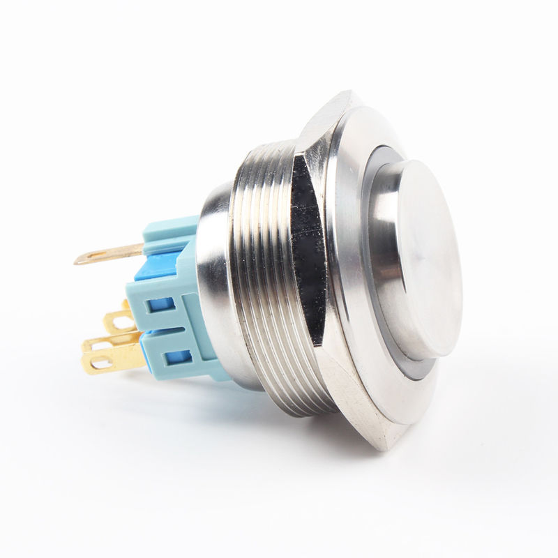 Potência fora do tipo anel iluminado LED dos interruptores de tecla do metal 30mm