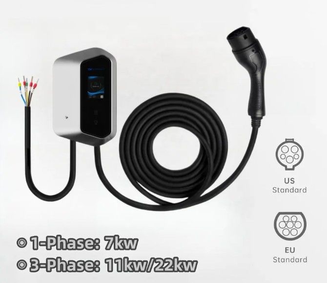 Tipo 2 AC 16A 32A Estação de carregamento rápido de automóveis elétricos 250-480v
