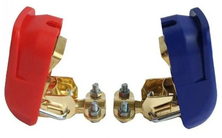 1 Par 12V Car Quick Release Bateria Desconectar Terminals Grampos Conectores Automóvel Inline segurador