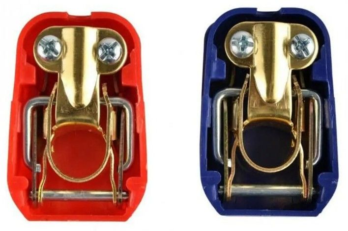 1 Par 12V Car Quick Release Bateria Desconectar Terminals Grampos Conectores Automóvel Inline segurador