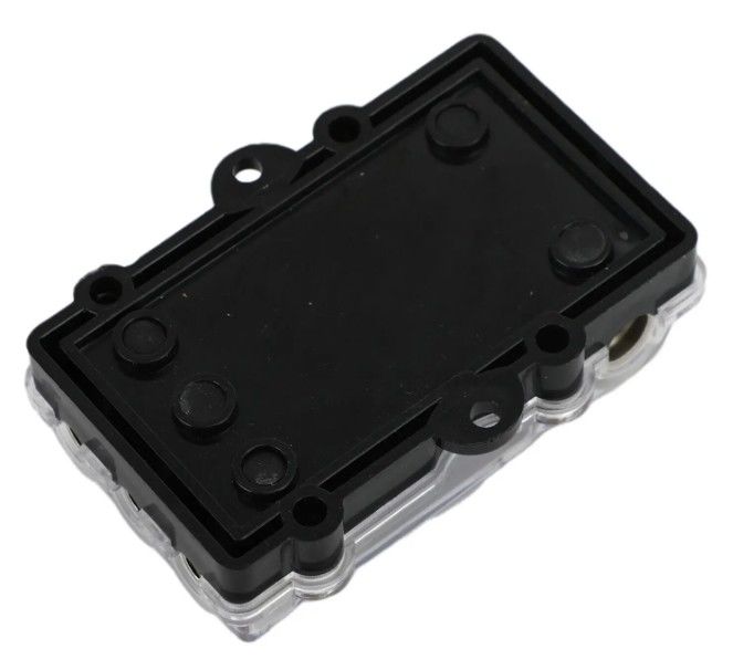 Suporte de fusível de lâmina ANL para carro de 3 vias, bloco de distribuição de energia de áudio estéreo, suporte de fusível de 60 Amp, montagem em painel