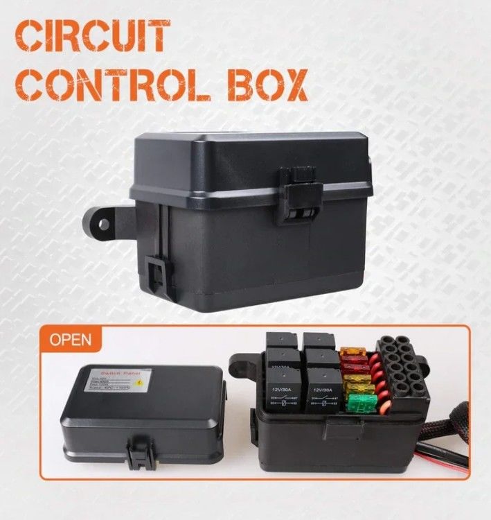 6 Gang 12V Led Switch Panel Kit RGB Automático Dimmable Universal Light Bar Controller com APP