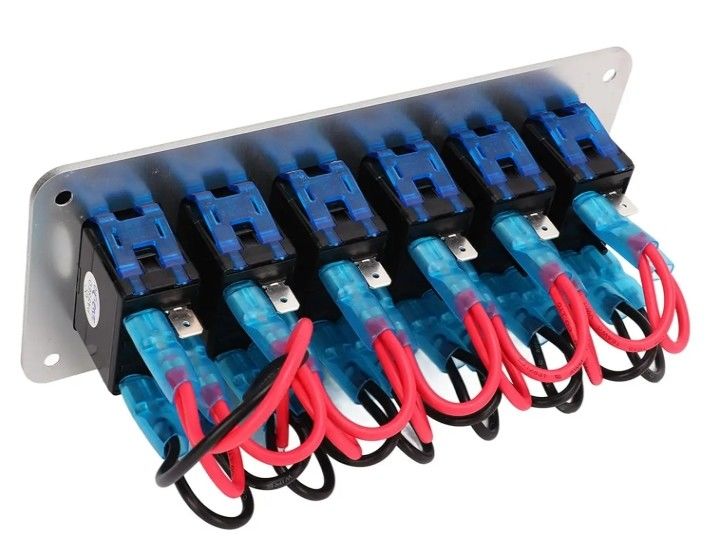 Painel de comutação alternativo, Painel de comutação roqueiro impermeável Universal UTV Barco Pequeno Switch Rocker redondo
