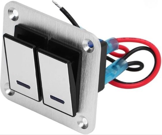 Painel de comutação alternativo, Painel de comutação roqueiro impermeável Universal UTV Barco Pequeno Switch Rocker redondo