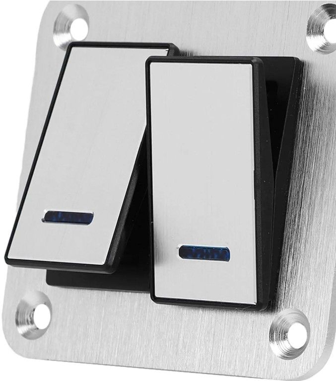 Painel de comutação alternativo, Painel de comutação roqueiro impermeável Universal UTV Barco Pequeno Switch Rocker redondo