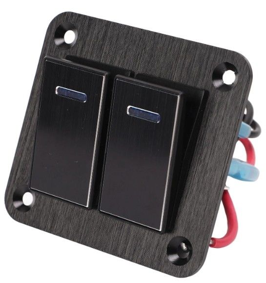 Painel de comutação alternativo, Painel de comutação roqueiro impermeável Universal UTV Barco Pequeno Switch Rocker redondo