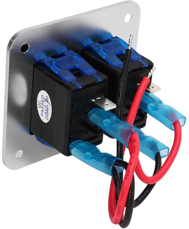 Painel de comutação alternativo, Painel de comutação roqueiro impermeável Universal UTV Barco Pequeno Switch Rocker redondo