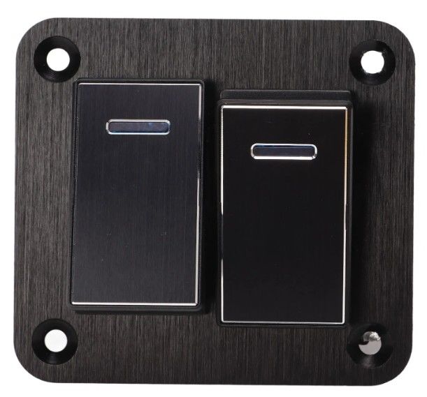 Painel de comutação alternativo, Painel de comutação roqueiro impermeável Universal UTV Barco Pequeno Switch Rocker redondo
