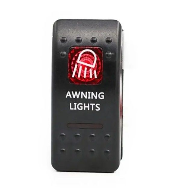 12V 24V iluminado azul LED luz símbolo laser à prova d'água ON / OFF Boat Rocker Switch para Car Boat Marine RV