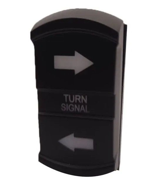 Novo estilo Icon DIY personalizado DC 12V 7Pin ON-OFF LED Luz azul sinal de viração Rocker Switch para carro 4X4 caminhões de barco