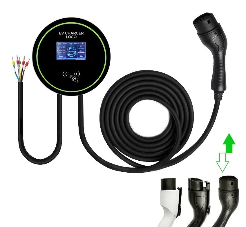 7kw 11kw 22kw AC EV Carregador Tipo 2 Wallbox Fast Veículo Elétrico Estações de Carregamento de Carros