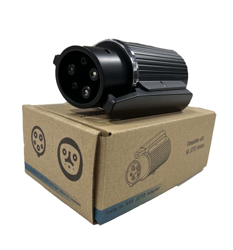 240v Tipo 1 Para Adaptador de Tesla 60a J1772 Adaptador de Carregador AC EV Portátil Para Carro Tesla