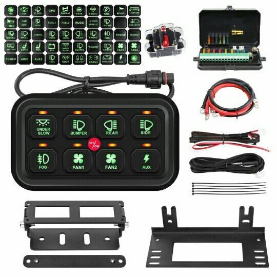 Material ABS 8 Painel de comutação Gang Spod 600w Tipo de comutação combinada
