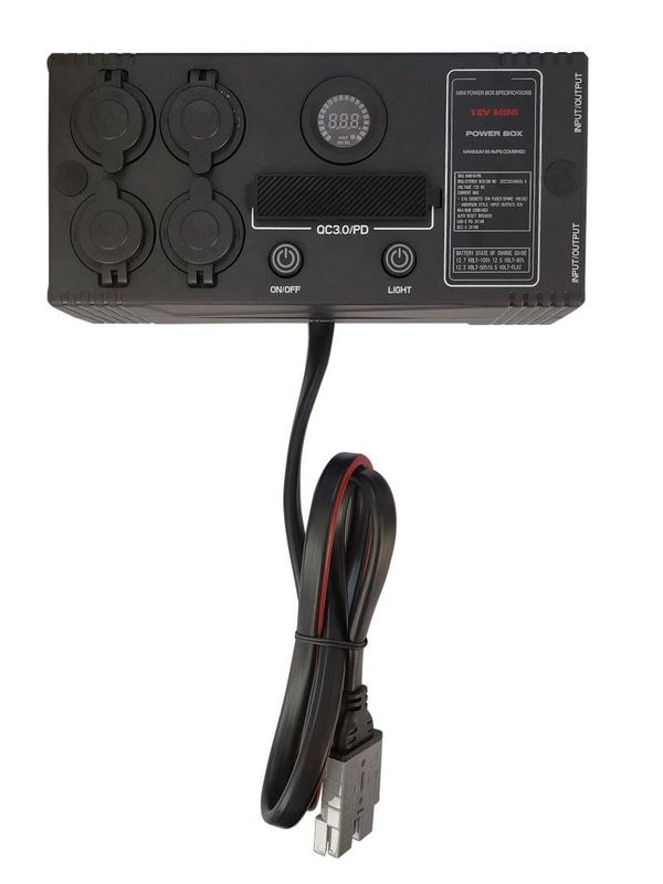 Portátil USB QC3.0 PD Switch Control DC DC Carregador Mini Power Box com caixa de controle