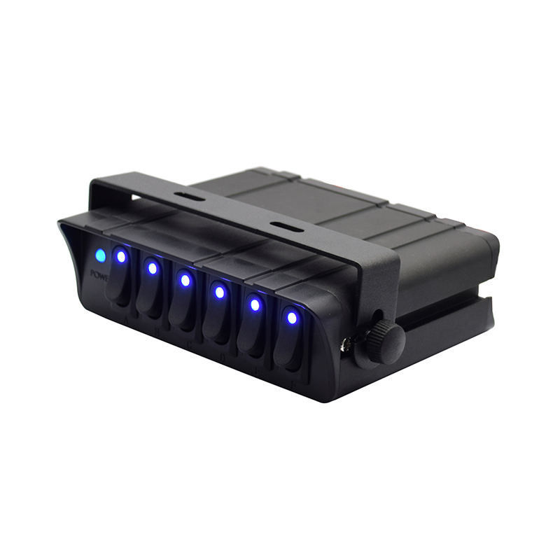 6 Caixa de comutação Gang Rocker SPST On/Off Rocker Toggle Switch Painel 30Amp Max 12 fios AWG