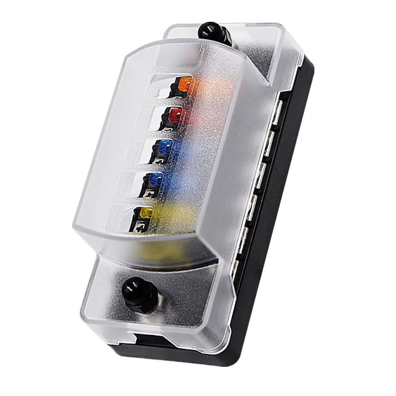 Bloco de fusível de 6 vias de 12V-24V DC com caixa de fusível automotriz padrão Atc/Ato