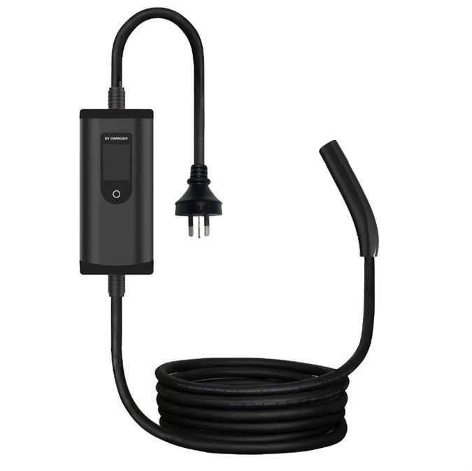 Tipo 2 Tesla NACS 32A 7Kw Estação de Carregamento Ev Carregador Ev Portátil Com Ecrã Ajustável