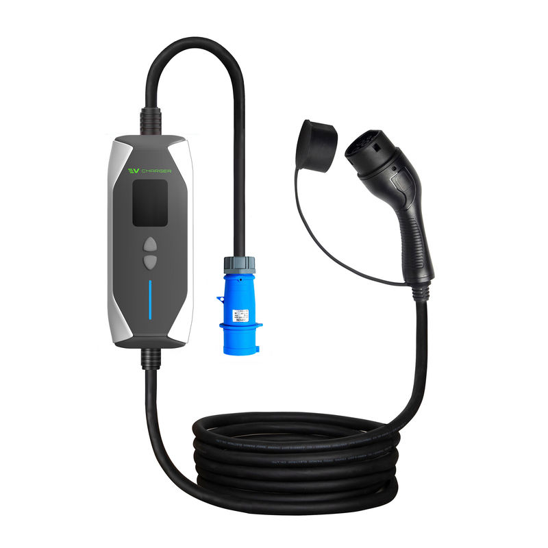 OEM ODM GBT 32A 7KW carregador rápido de carro elétrico potável carregador externo de 1 fase carregador de veículo elétrico potável com cabo 5M