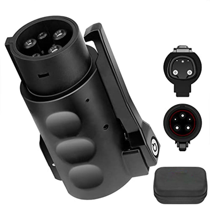 80A 240v Ac Tesla Carregador Conector Ev Adaptador Carregador Tesla Para J1772 Adaptador Para Tesla