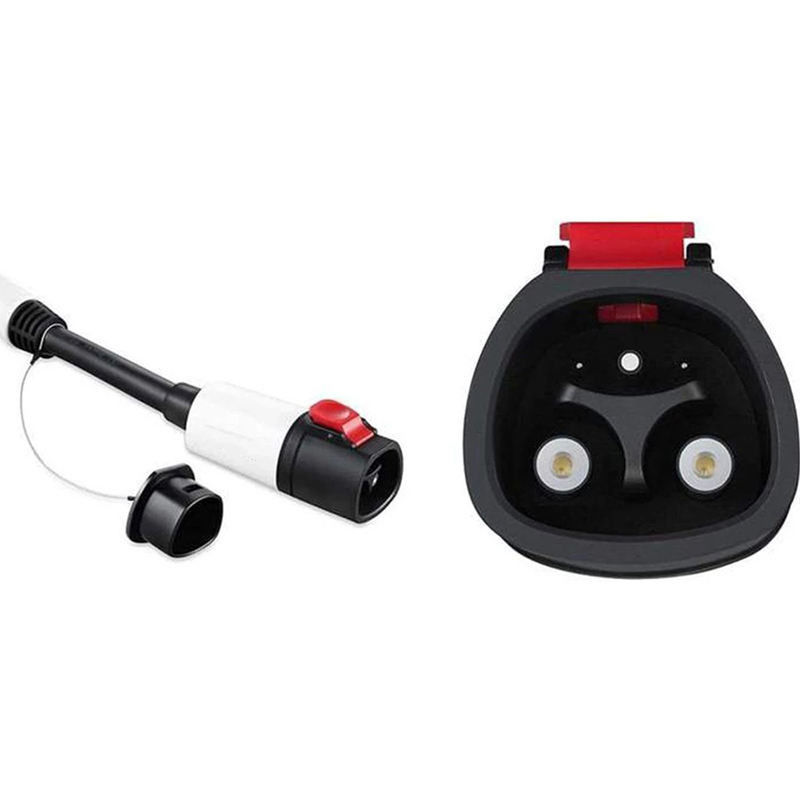 Segurança portátil 60A 250V Adaptador de carregador Tesla para Tipo 1 EV com cabo para carregador de carro elétrico