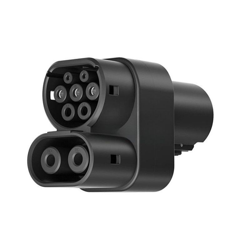 Tesla para Ccs 2 Adaptador 200A Veículo Elétrico Dc Ev Car Car Charger Plug Connector Adaptador