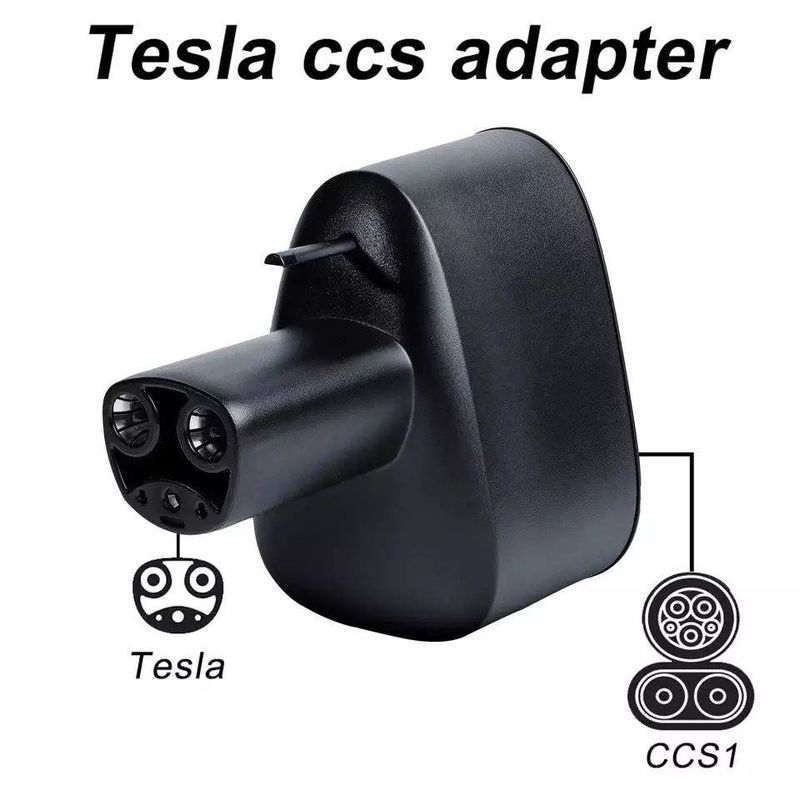 Conector de CC CCS1 para carregamento rápido de Tesla EV 250KW Para adaptador de carregamento da Tesla