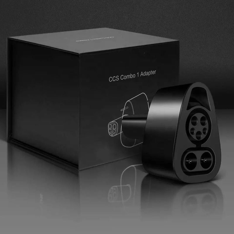 Conector de CC CCS1 para carregamento rápido de Tesla EV 250KW Para adaptador de carregamento da Tesla