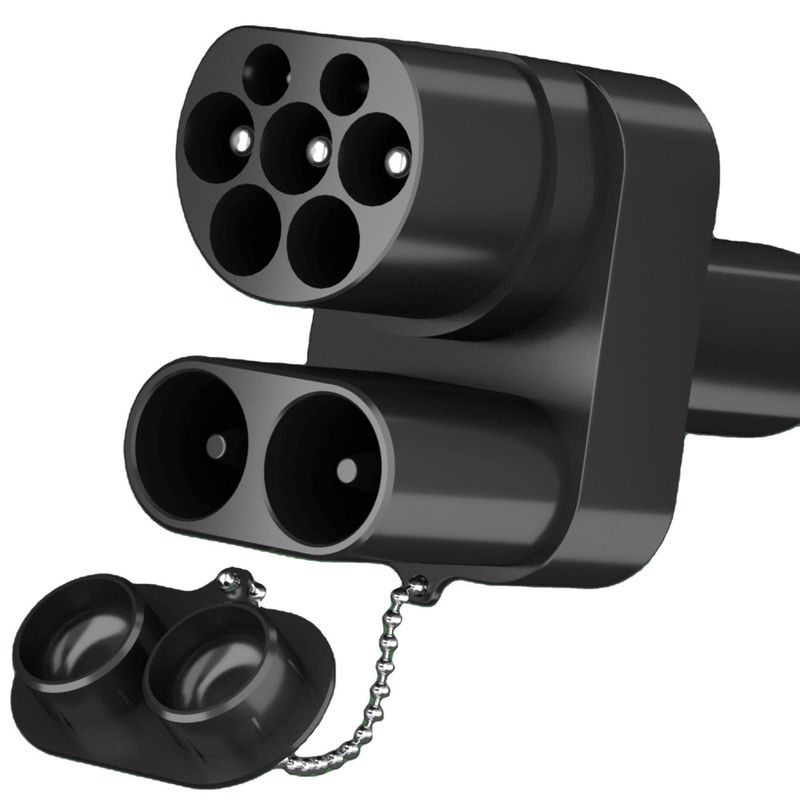 Europa CCS2 para Tesla carregamento de carros elétricos CCS2 adaptador DC Para TESLA AC+DC