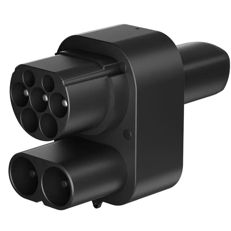 Europa CCS2 para Tesla carregamento de carros elétricos CCS2 adaptador DC Para TESLA AC+DC