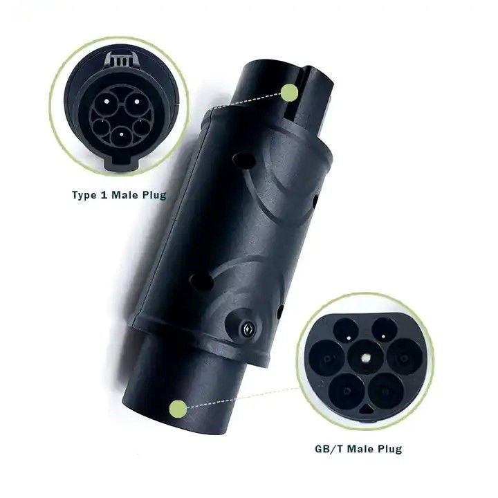 Ev Adaptador Carregador de Carga Veículo Elétrico J1772 32a Tipo 1 Ev Carregador J1772 para GB/T Adaptador