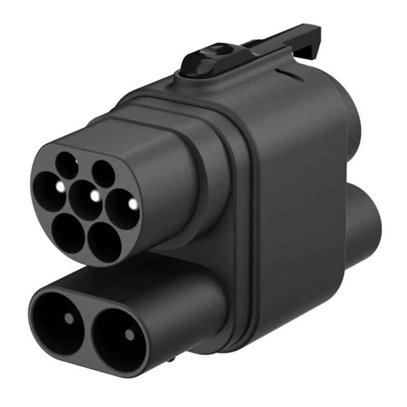 Adaptador de carregamento direto de fábrica de 200 kW de CC CCS2 para CCS1 conector EV carregamento rápido CCS2 para CCS1 Adaptador