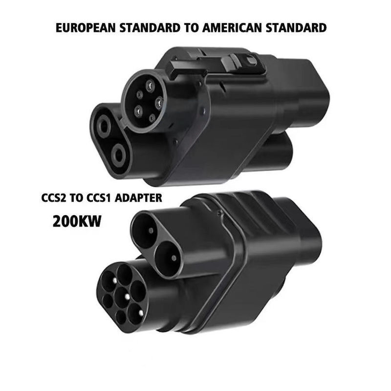 Adaptador de carregamento direto de fábrica de 200 kW de CC CCS2 para CCS1 conector EV carregamento rápido CCS2 para CCS1 Adaptador