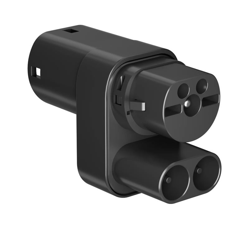Ev Adaptador Carregador Adaptador Carregamento de veículos elétricos TPC CCS2 TO Type2 Para Tesla Model 3/s/x/y