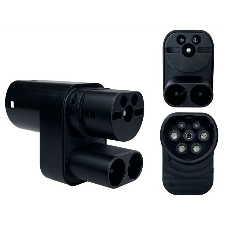 Ev Adaptador Carregador Adaptador Carregamento de veículos elétricos TPC CCS2 TO Type2 Para Tesla Model 3/s/x/y
