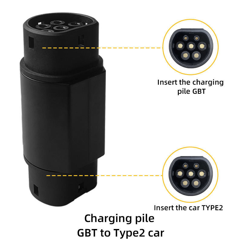 GBT para o tipo2 IEC 62196 Adaptador EV 200A max Ev Carregamento GBT para o conector tipo2