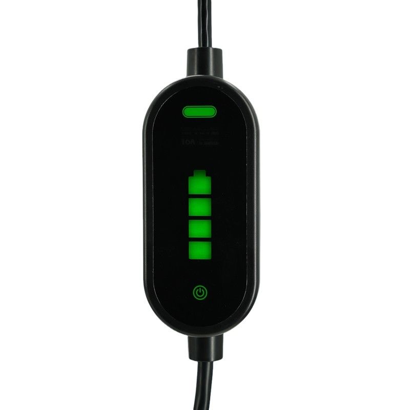 Carregadores de veículos elétricos portáteis 7KW Tpe Jacket IEC 62196 Tipo2 2.4 Quot LCD CE TUV ROHS
