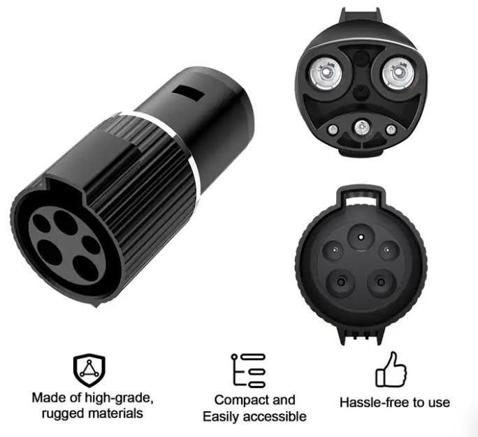 IP55 Adaptadores de carregador de carros elétricos para veículos elétricos Tesla de longa duração para J1772 Type1